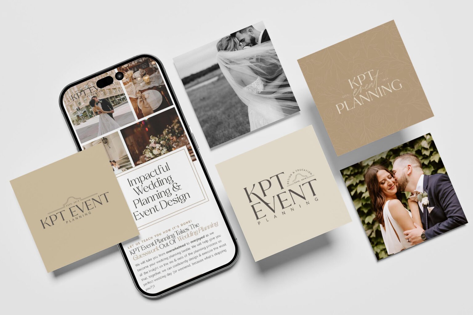 kpt event planning brand and website design for wedding planner lenya creative | Former Teacher Turned Wedding Planner Brand & Website Design | Lenya Creative