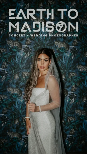 Earth to Madison Concert & Wedding photographer edgy website branding logo and vibe